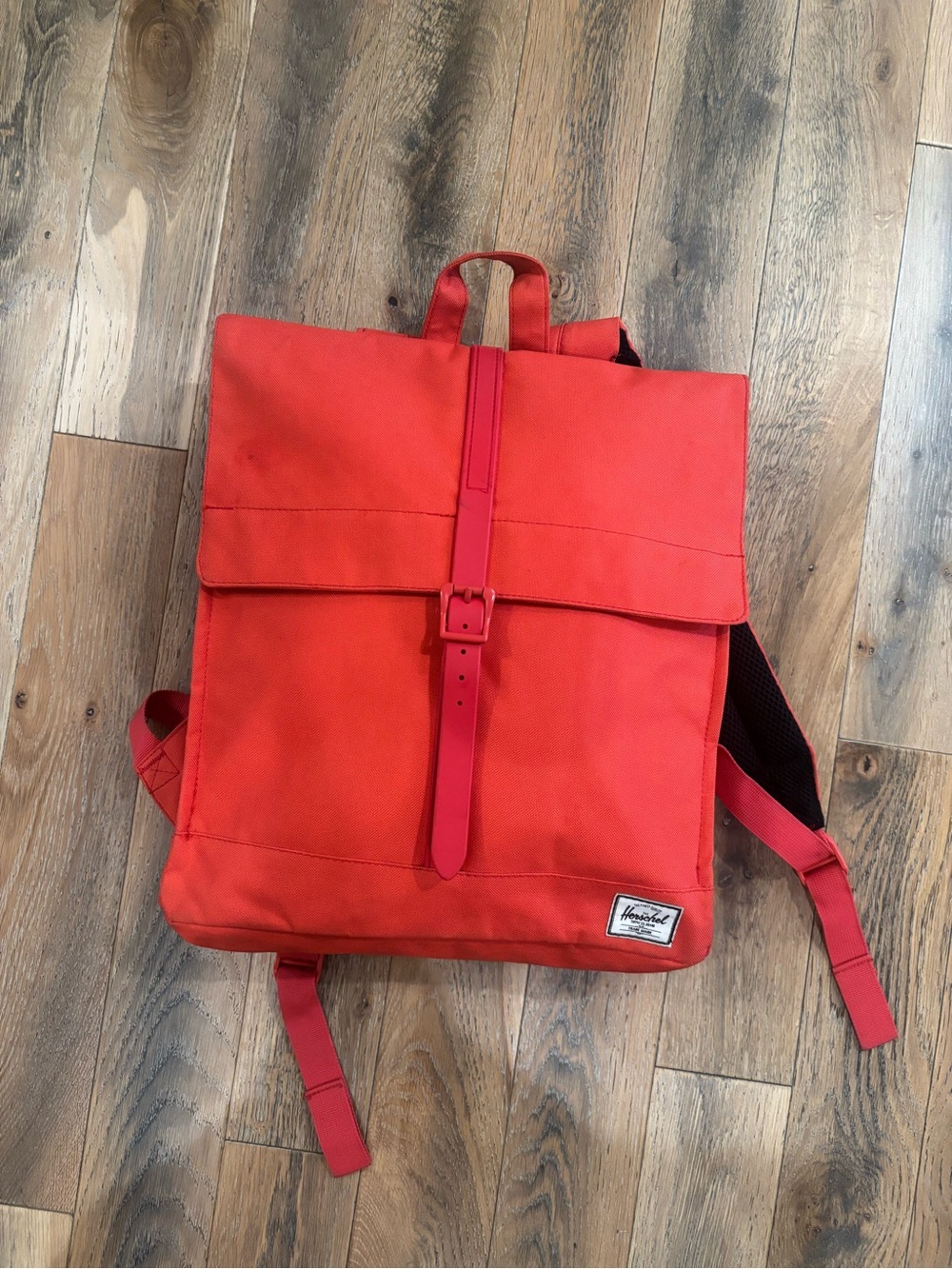 Herschel Supply Company Orange Roll-Top Canvas Backpack